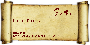 Fisi Anita névjegykártya
